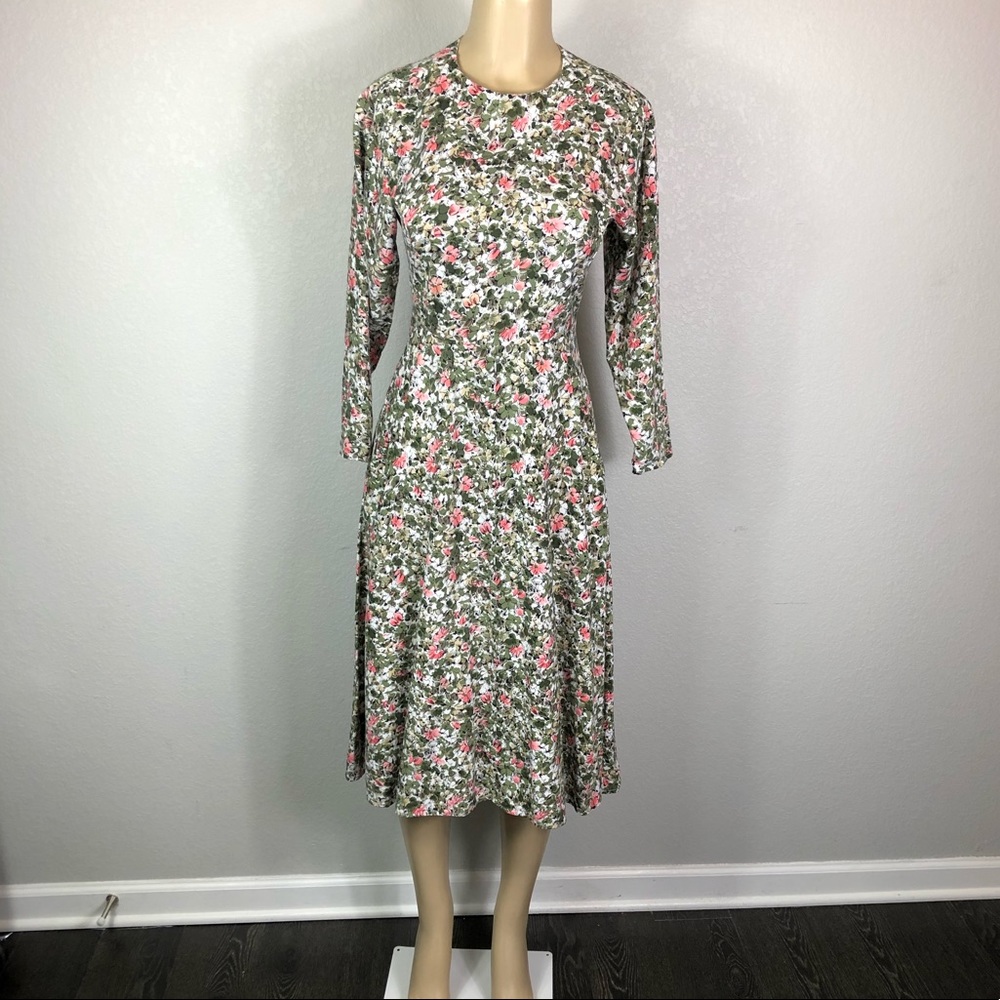 Vintage Floral Cottagecore Dress